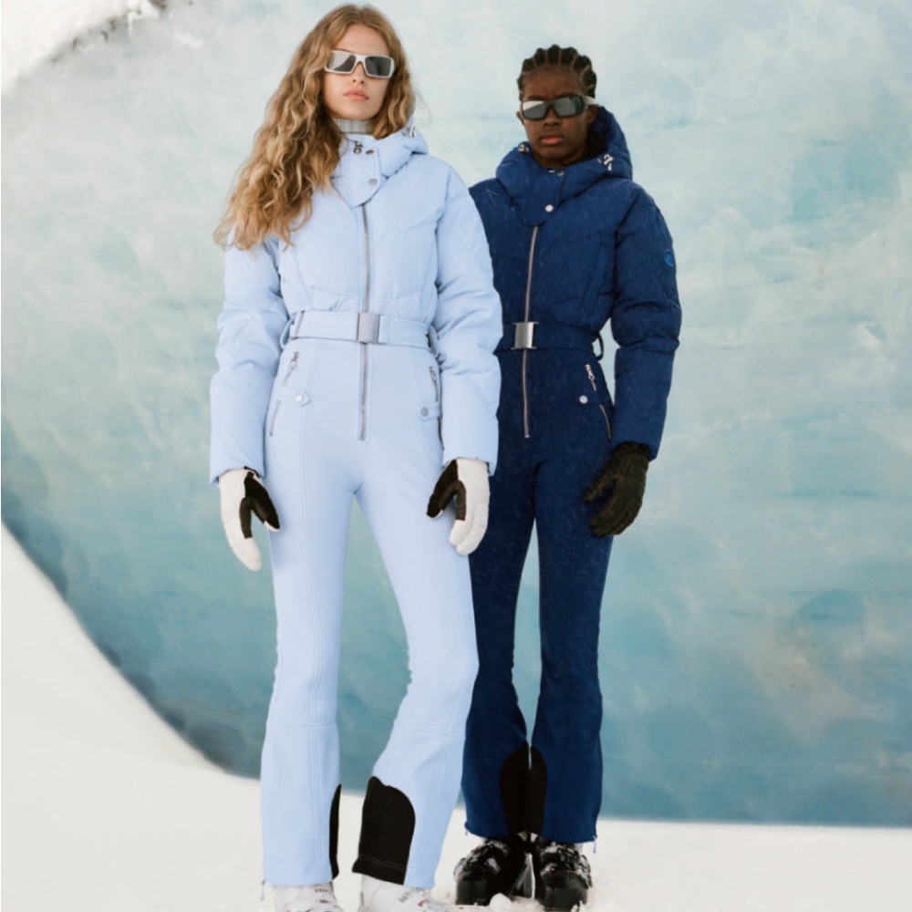 CORDOVA Ajax Quilted Down Ski Suit in Sky Blue